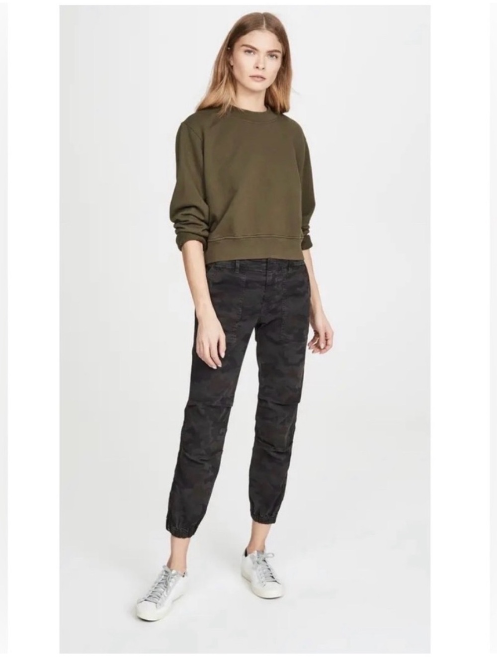 Nili Lotan Cropped French Military Camo Pants Size 4